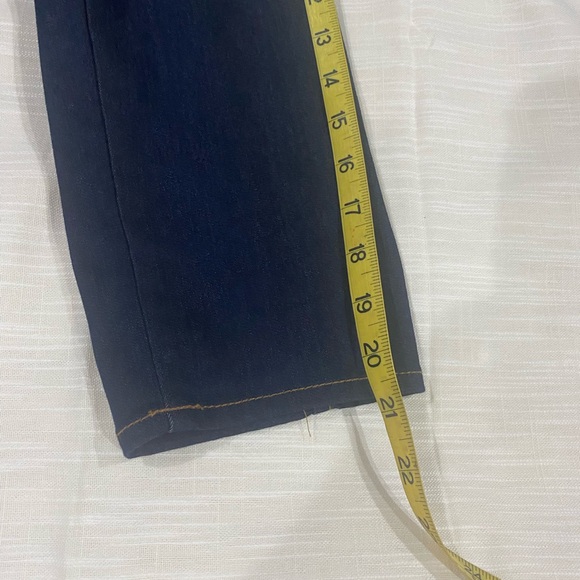 Chico’s Rich Indigo Refined Collarless Denim Duster - Picture 8 of 8